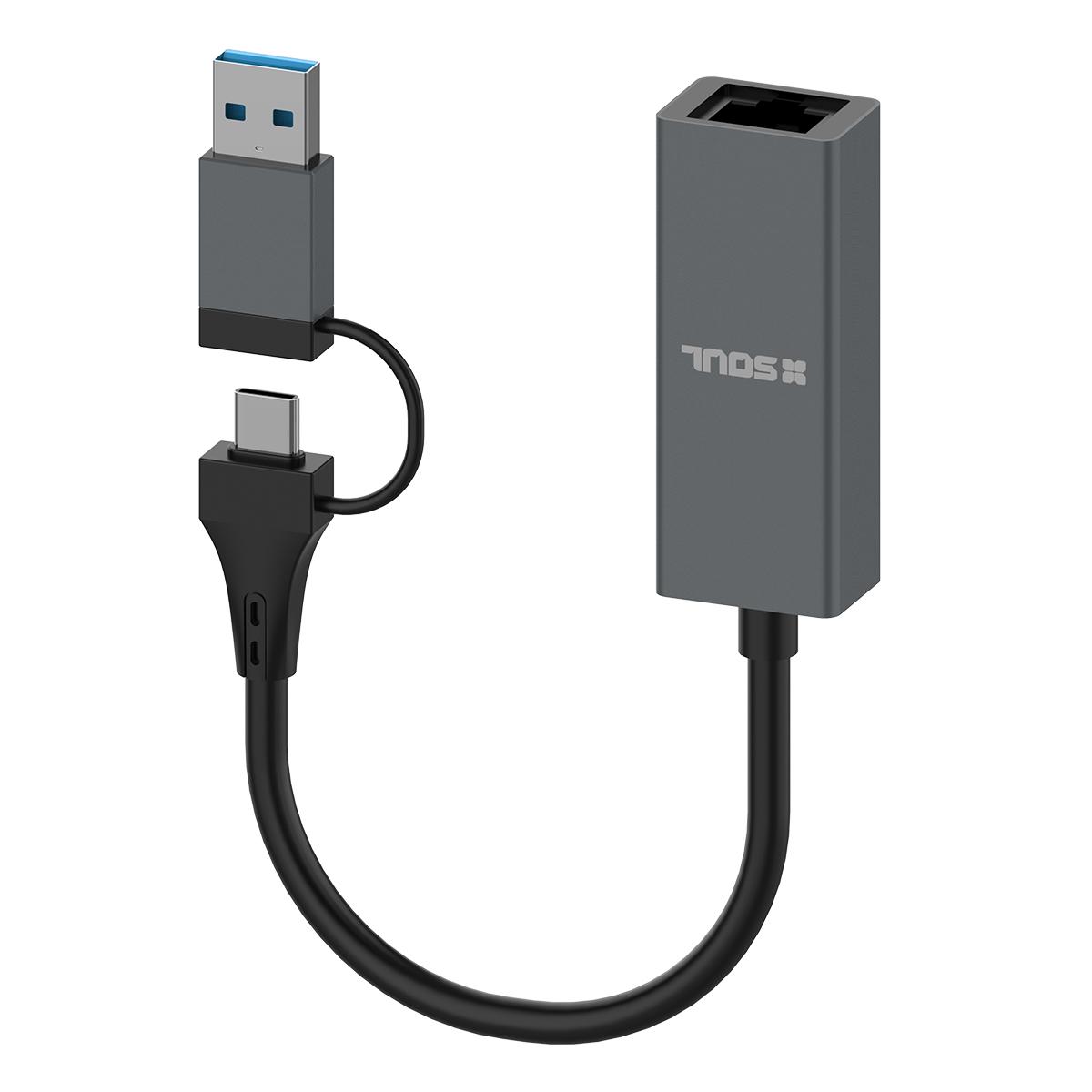 Adaptador USB / C a Ethernet - Soul