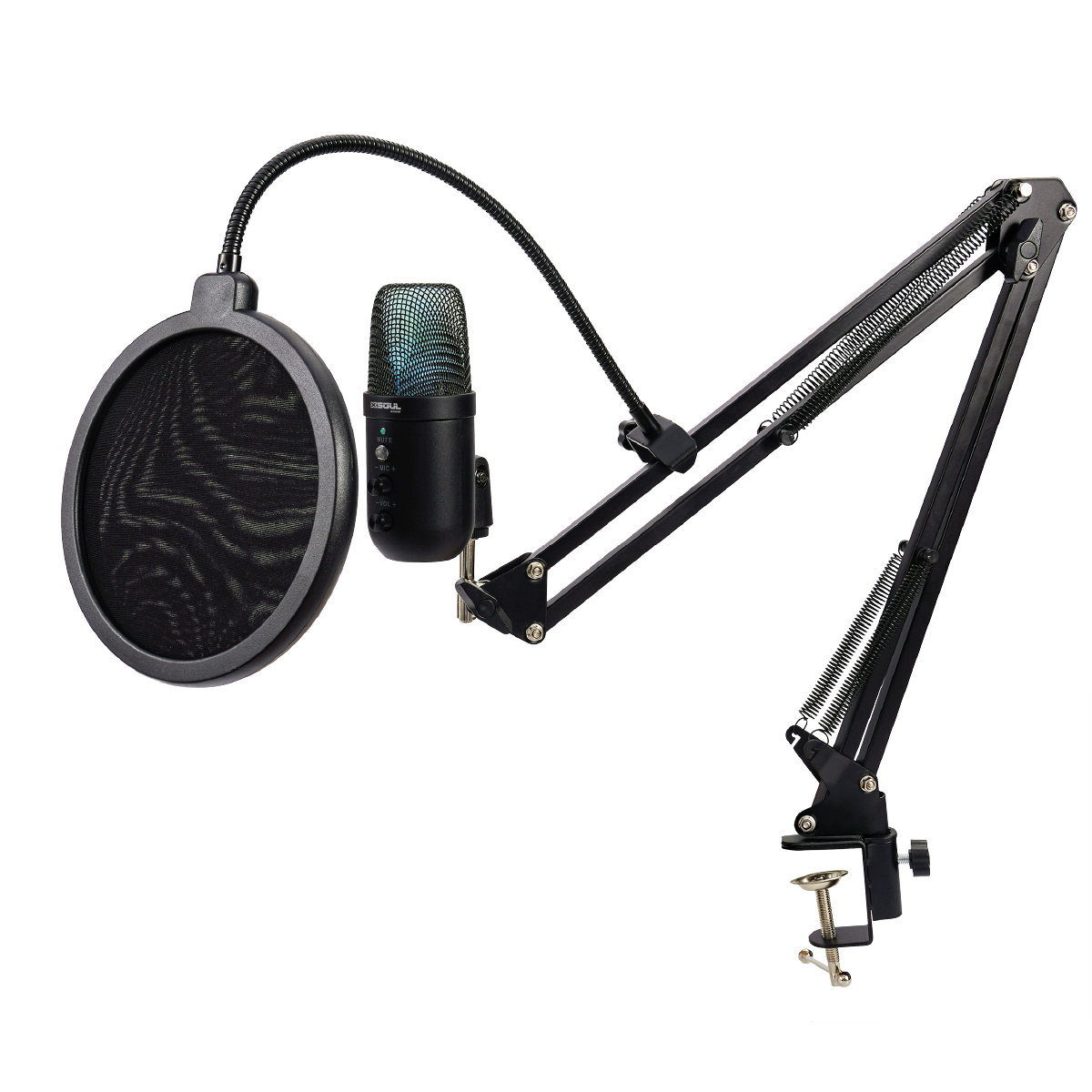 Micrófono Condenser Con Soporte - Soul Gaming